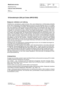 S-Somatotropin (GH) på Cobas (NPU21563)