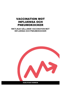vaccination mot influensa och pneumokocker