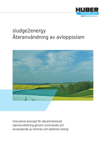 sludge2energy - Hydropress Huber AB
