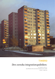 Den svenska integrationspolitiken