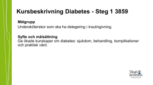 Kursbeskrivning Diabetes