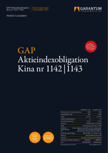 GAP Aktieindexobligation Kina nr 1142 | 1143