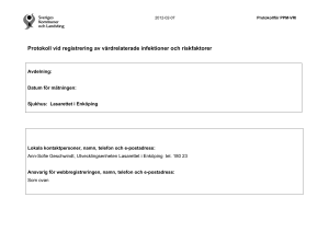 PPS 2003: Protokoll för patienter under antibiotikabehandling på en