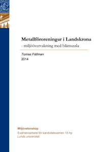 Metallföroreningar i Landskrona