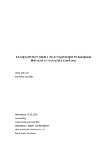 En registeranalys (ROB-FIN) av biverkningar för biologiska