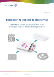 Serialisering och produktsäkerhet
