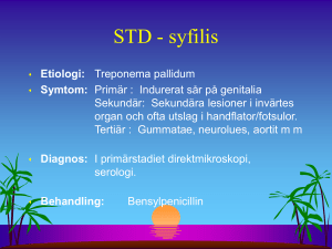 STD - syfilis
