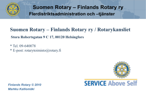 tjänster Suomen Rotary