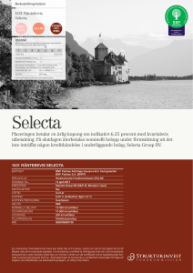 Selecta - Strukturinvest