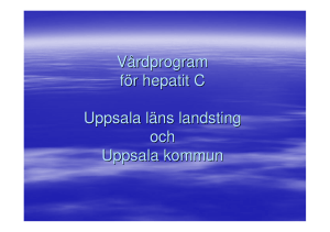 Vårdprogram hepatit C, Anders Lannergård Infektionskliniken