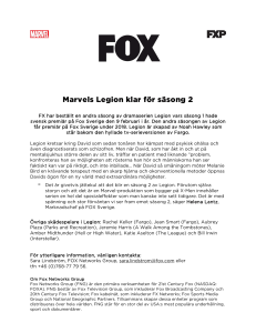 Marvels Legion klar för säsong 2