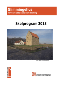 Skolprogram 2013 Glimmingehus
