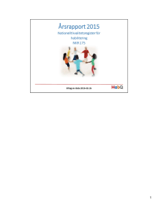 Presentation årsrapport 2015 - med anteckningar