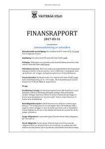 finansrapport - Västerås stad