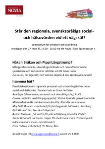 Står den regionala, svenskspråkiga social- och hälsovården