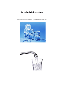 Is och dricksvatten