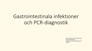 Gastrointestinala infektioner och PCR-diagnostik