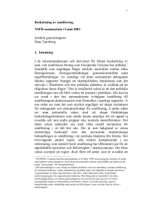Beskattning av småföretag NSFR-seminarium i Lund 2003 Juridisk