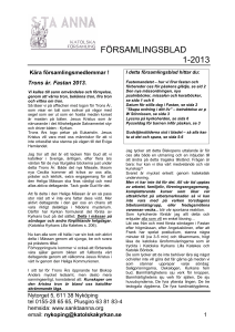 Församlingsblad Påsken 1995