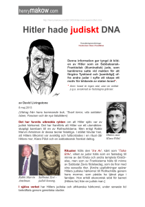 Hitler hade judiskt DNA