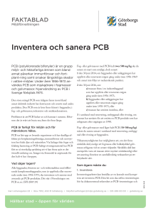 Inventera och sanera PCB
