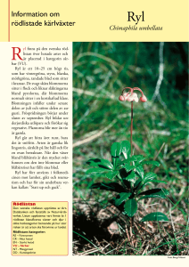 Information om rödlistade kärlväxter