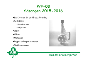 P/F-03 Säsongen 2015-2016