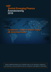 Årsredovisning 2016 - Vostok Emerging Finance