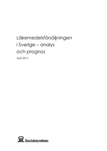 Läkemedelsförsäljningen i Sverige