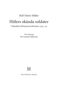 Hitlers okända soldater