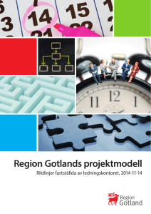 Projektmodell - Region Gotland