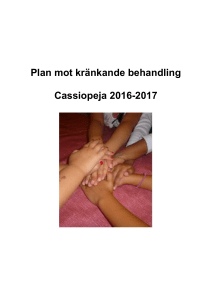 Plan mot kränkande behandling Cassiopeja 2016-2017