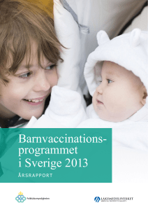 Barnvaccinationsprogrammet i Sverige 2013