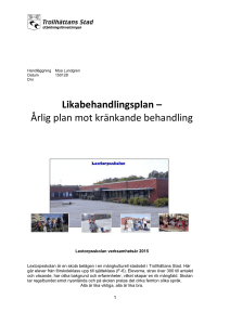 Likabehandlingsplan