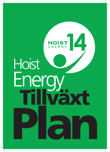 Målet med Go14 är att dubbla omsättningen för Hoist Energy, från
