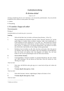 Gudstjänstordning 5 sidor A4 Böneveckan 2014 (Word)