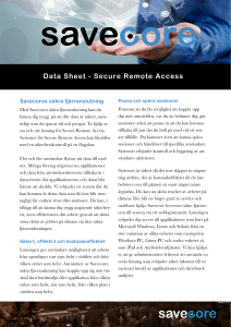 Data Sheet - Secure Remote Access
