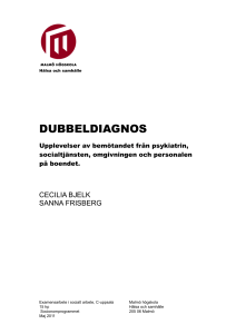 dubbeldiagnos - Malmö högskola