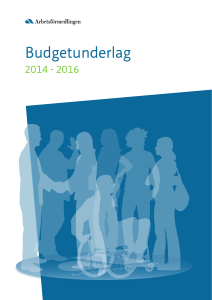Budgetunderlag 2014-2016