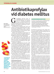 Antibiotikaprofylax vid diabetes mellitus