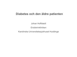 Diabetesbehandling med fokus på den äldre patienten