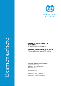 kvinnor och smarta mobiler women and smartphones