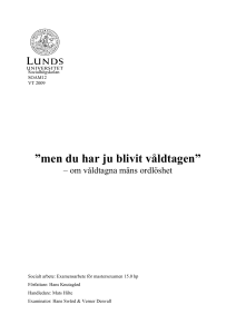 men du har ju blivit våldtagen - Lund University Publications