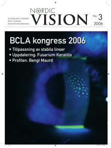 BCLA kongress 2006 - Sveriges Kontaktlinsförening