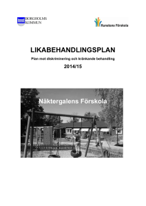 Likabehandlingsplan