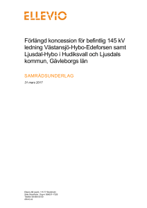 Samrådsunderlag Västansjö-Edeforsen och Ljusdal-Hybo