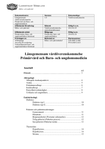 Primärvård och Barn- ungdomsmedicin