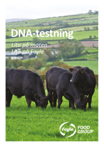 DNA-testning - Foyle Food Group