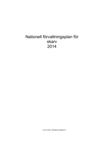 Nationell förvaltningsplan för skarv 2014