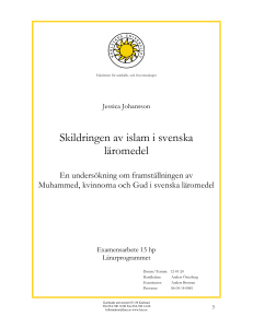 Skildringen av islam i svenska läromedel